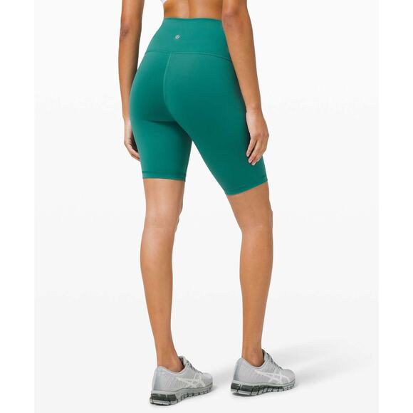 Lululemon Wunder Train HR Short 8" Size 4 Teal Green Everlux - Picture 2 of 7
